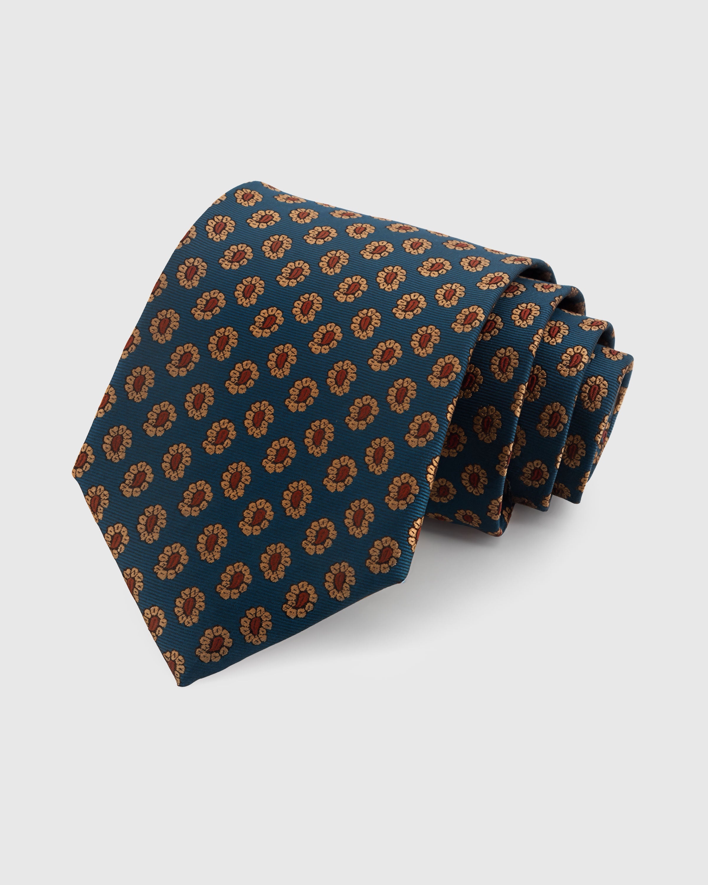 TEAL FOULARD TIE