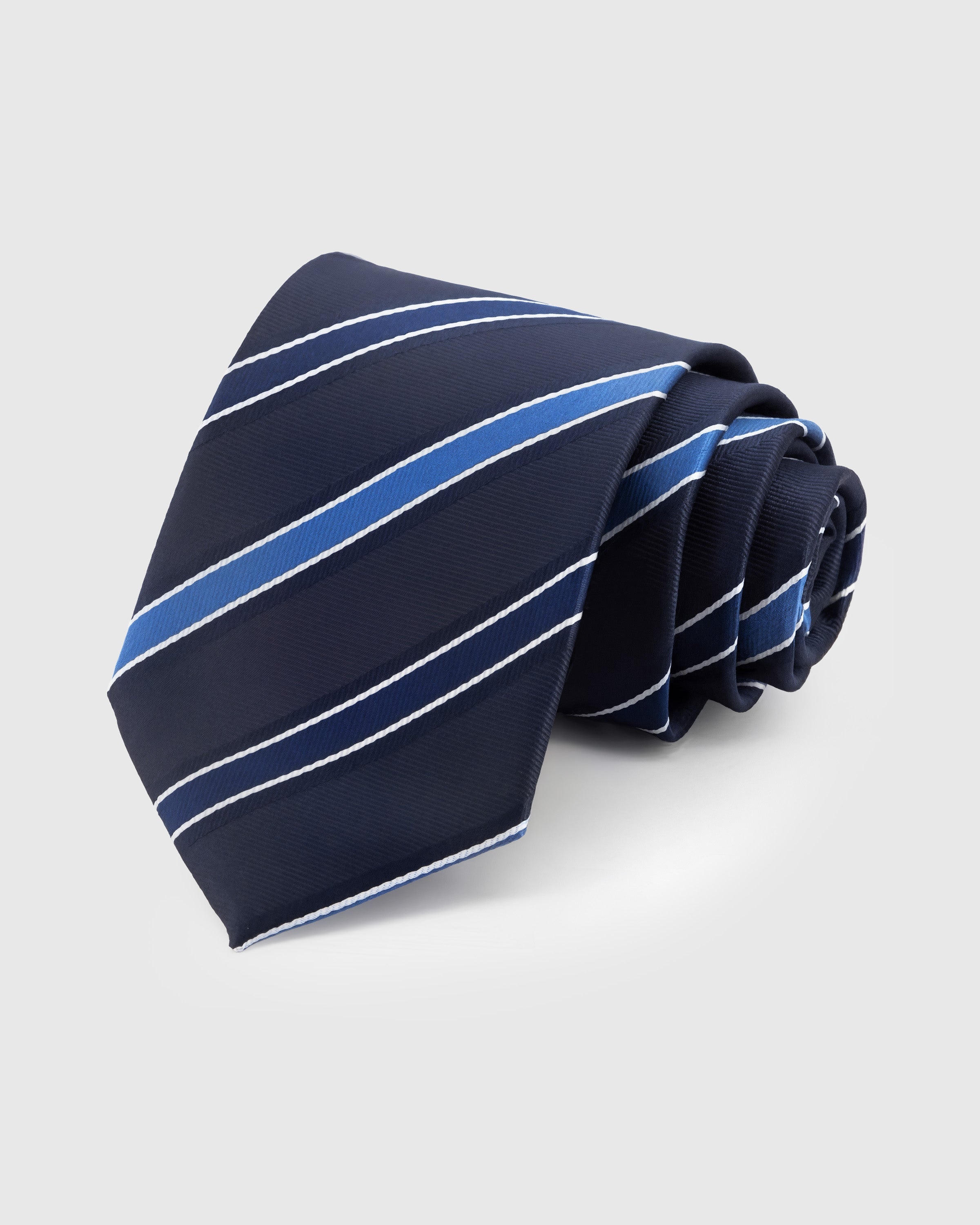 MIDNIGHT COBALT STRIPE TIE