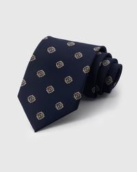 MIDNIGHT ROSETTE TIE