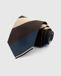 ESPRESSO STRIPE TIE