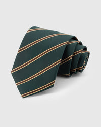 EMERALD TWIN STRIPE TIE