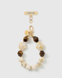 MOCHA PEARL PHONE STRAP