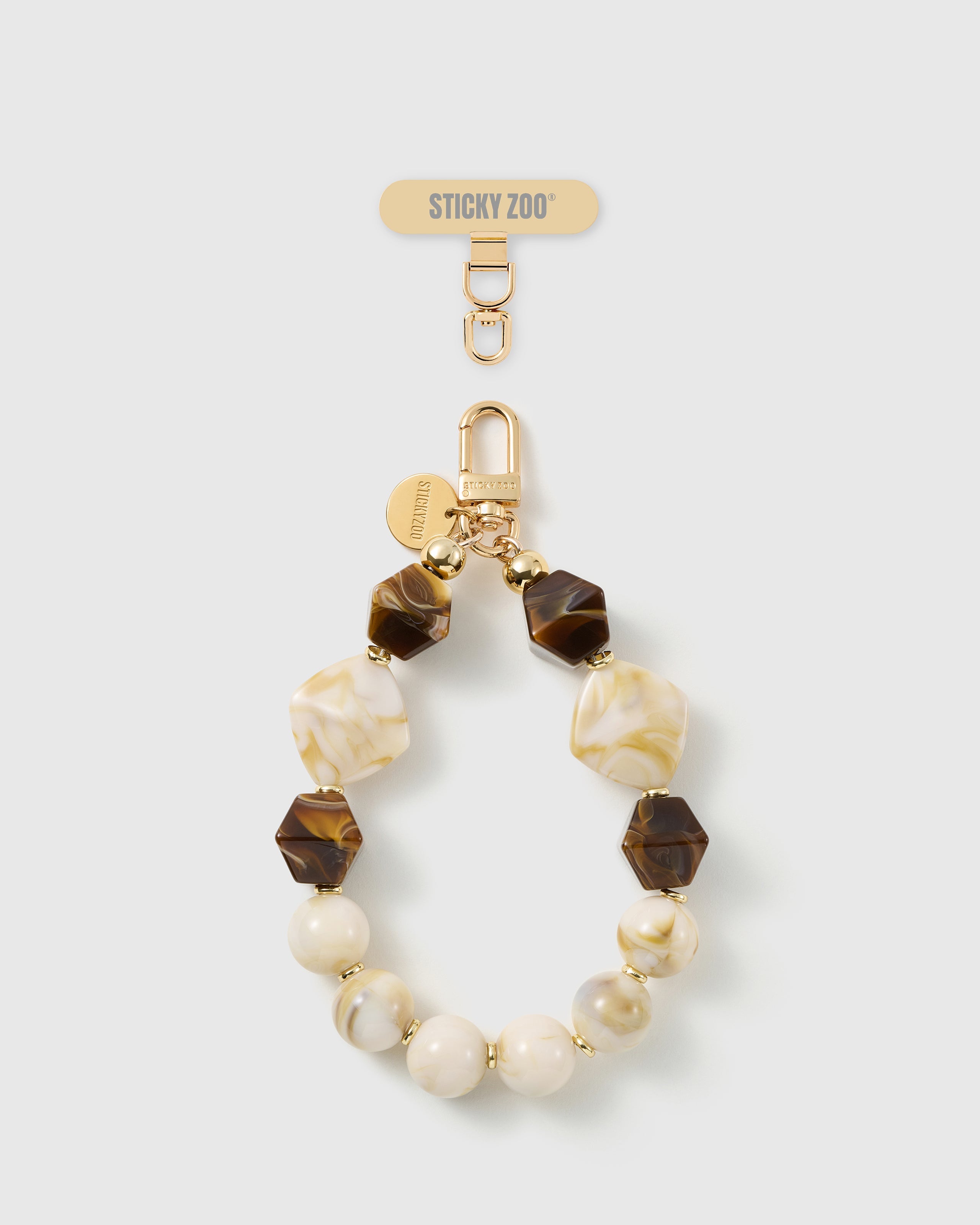 MOCHA PEARL PHONE STRAP
