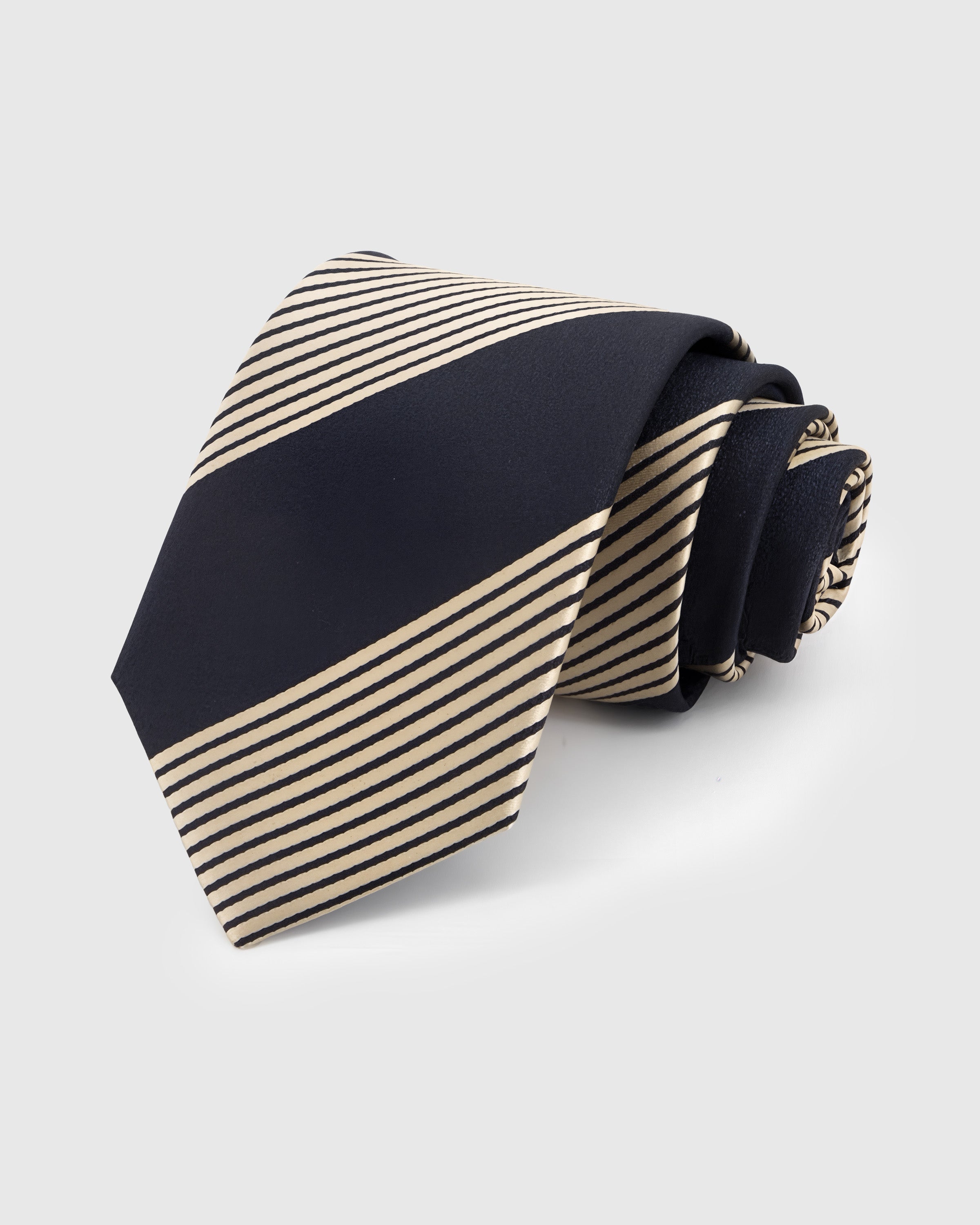 MIDNIGHT BLOCK STRIPE TIE
