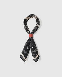 ZODIAC WHEEL SILK SCARF