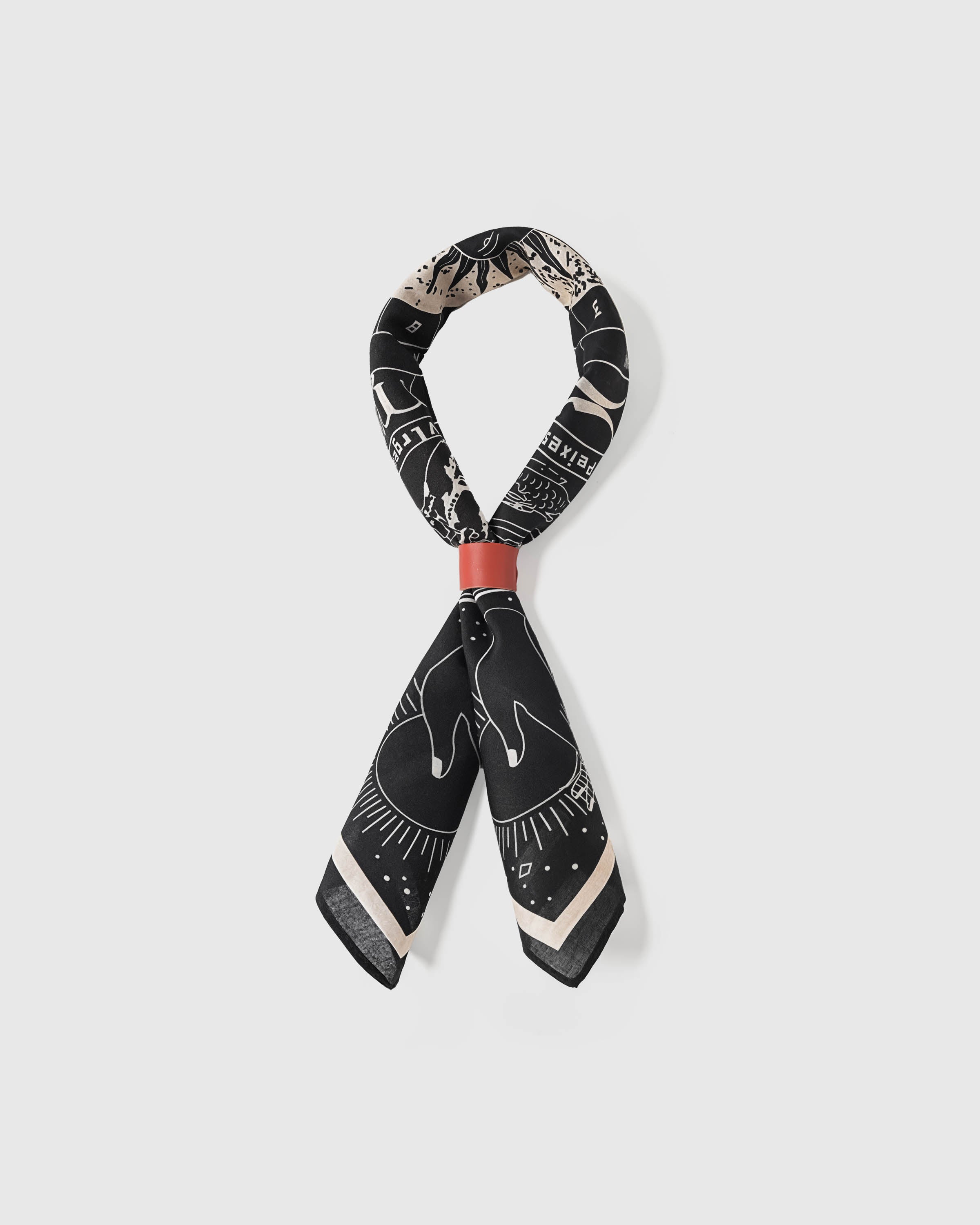 ZODIAC WHEEL SILK SCARF
