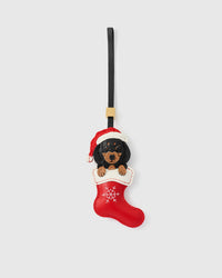 SANTA DACHSHUND STOCKING