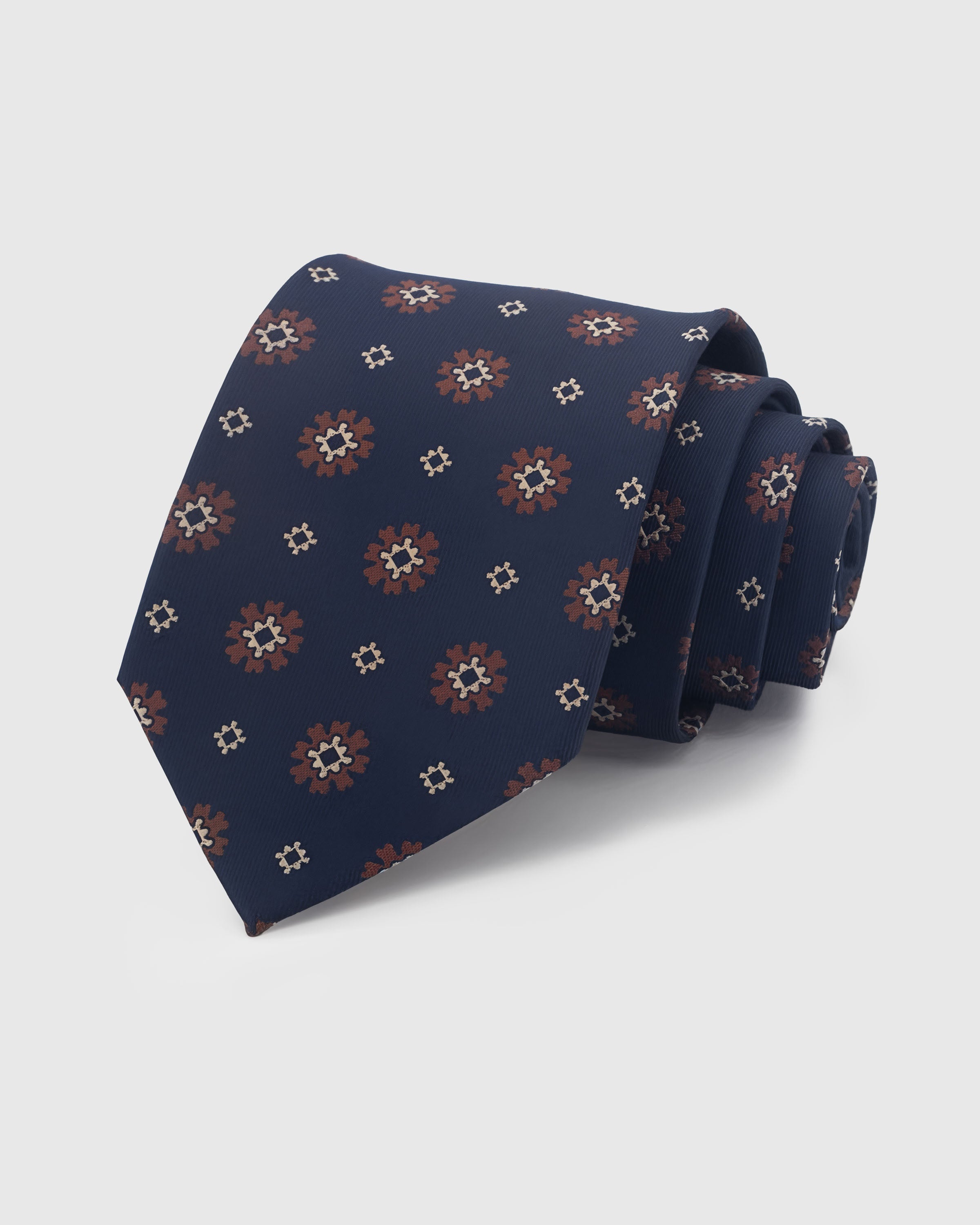 MIDNIGHT EMBER FOULARD TIE