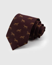 GARNET STALLION TIE