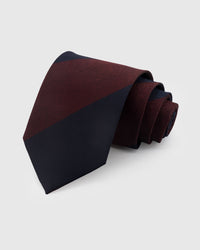CLARET REGIMENT TIE