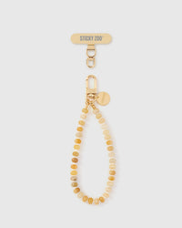 SAFFRON AGATE ORBIT PHONE STRAP