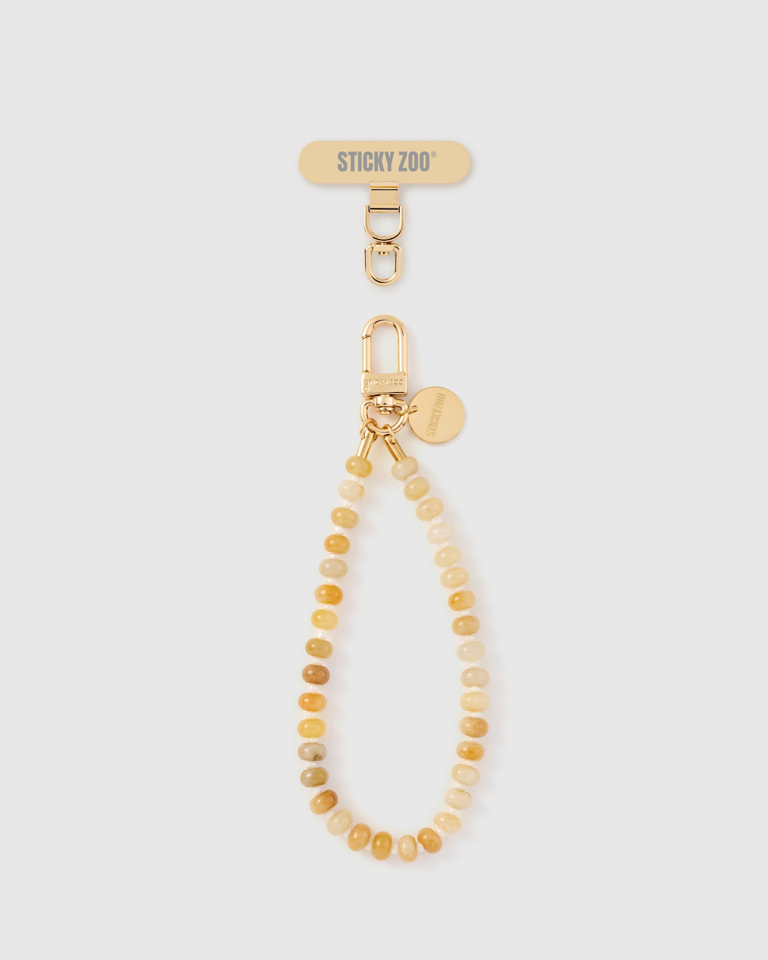SAFFRON AGATE ORBIT PHONE STRAP