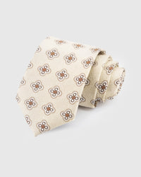 IVORY MEDALLION TIE