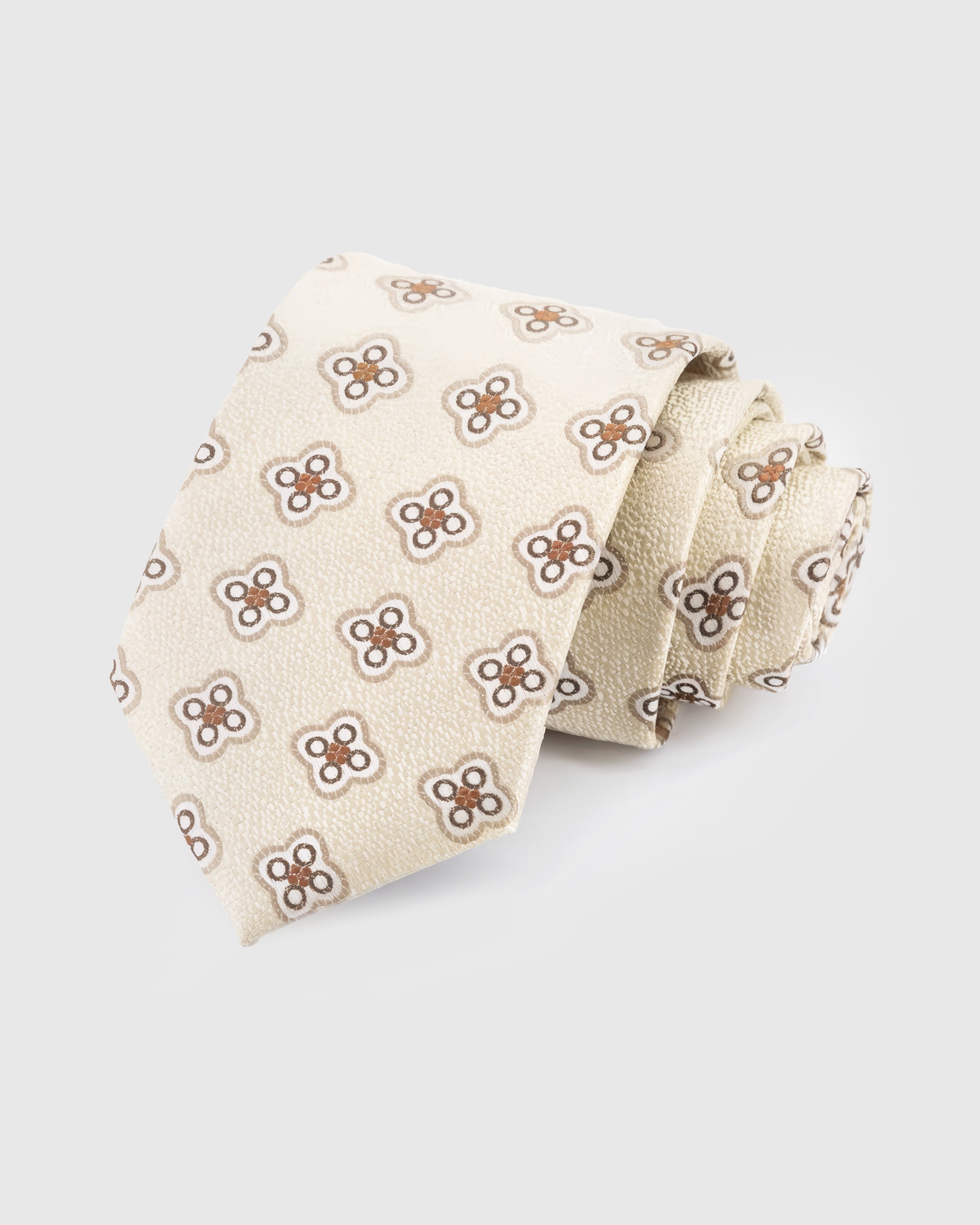 IVORY MEDALLION TIE