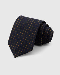 MIDNIGHT MEDALLION TIE