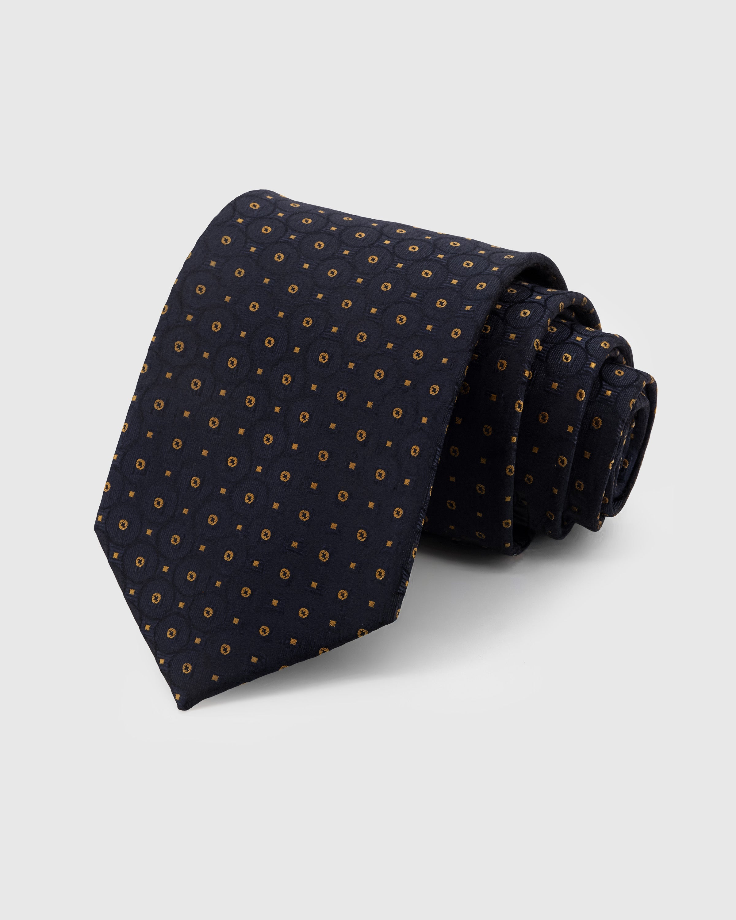 MIDNIGHT MEDALLION TIE