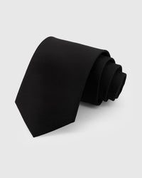 ONYX HERRINGBONE TIE