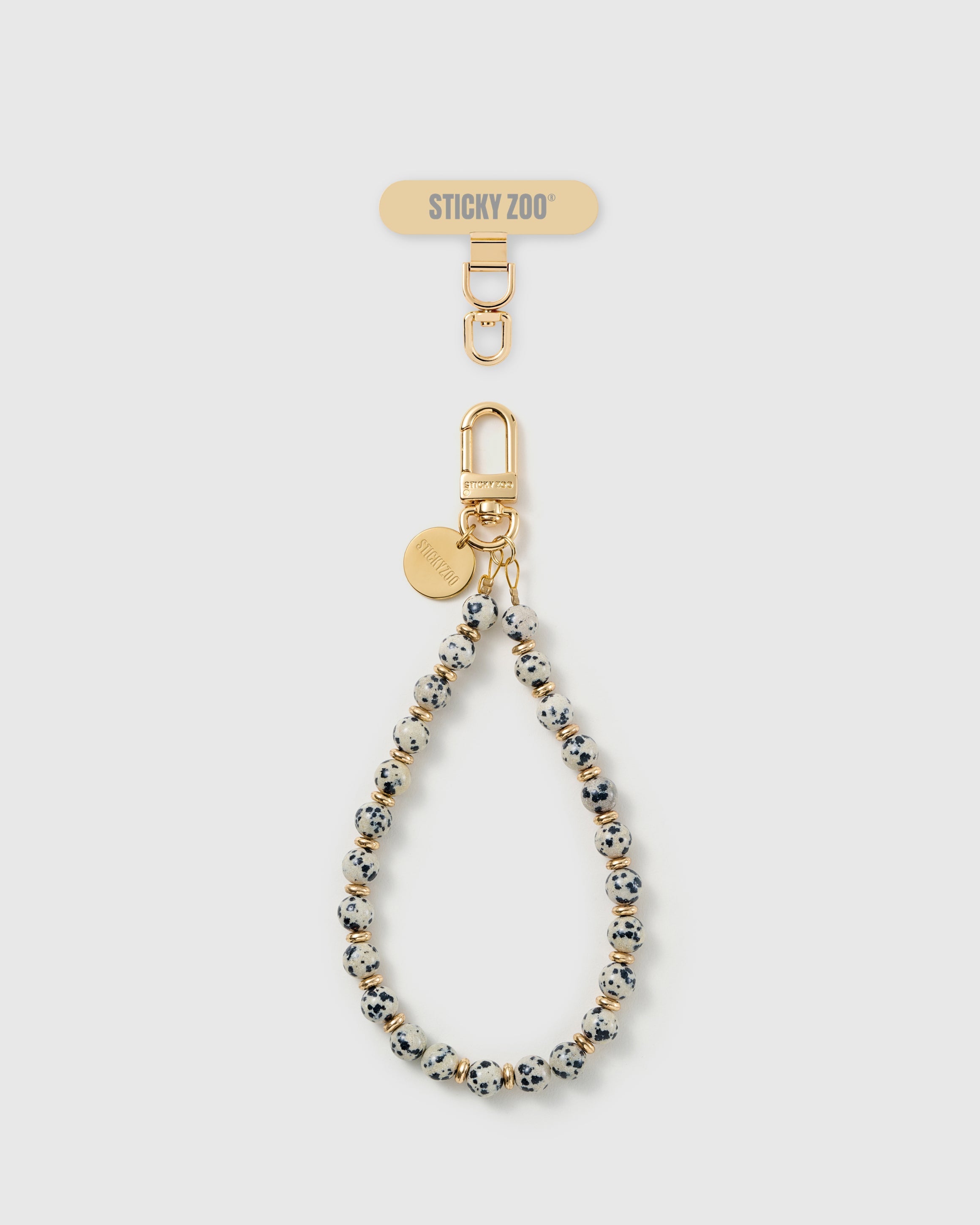 DALMATIAN BEAD PHONE STRAP