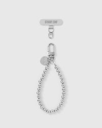 SILVER BEAD PHONE STRAP