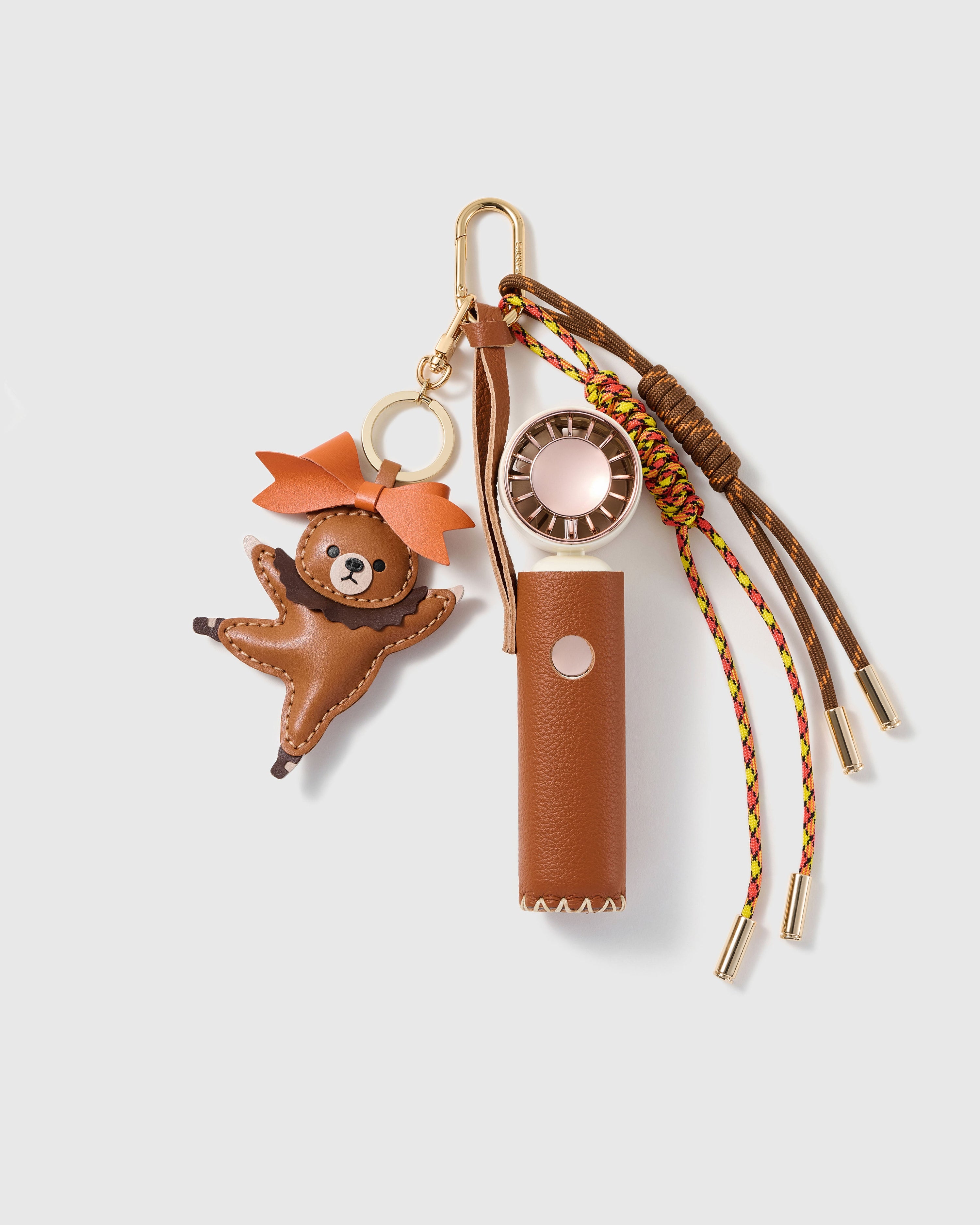 BROWN BOW BEAR CHARM - COOL STACK