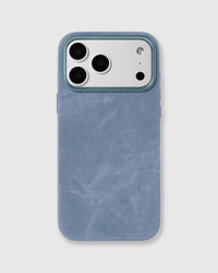 DENIM PHONE CASE — BLUE