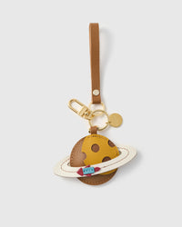 SATURN LEATHER BAG CHARM