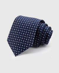 NAVY MOSAIC TIE