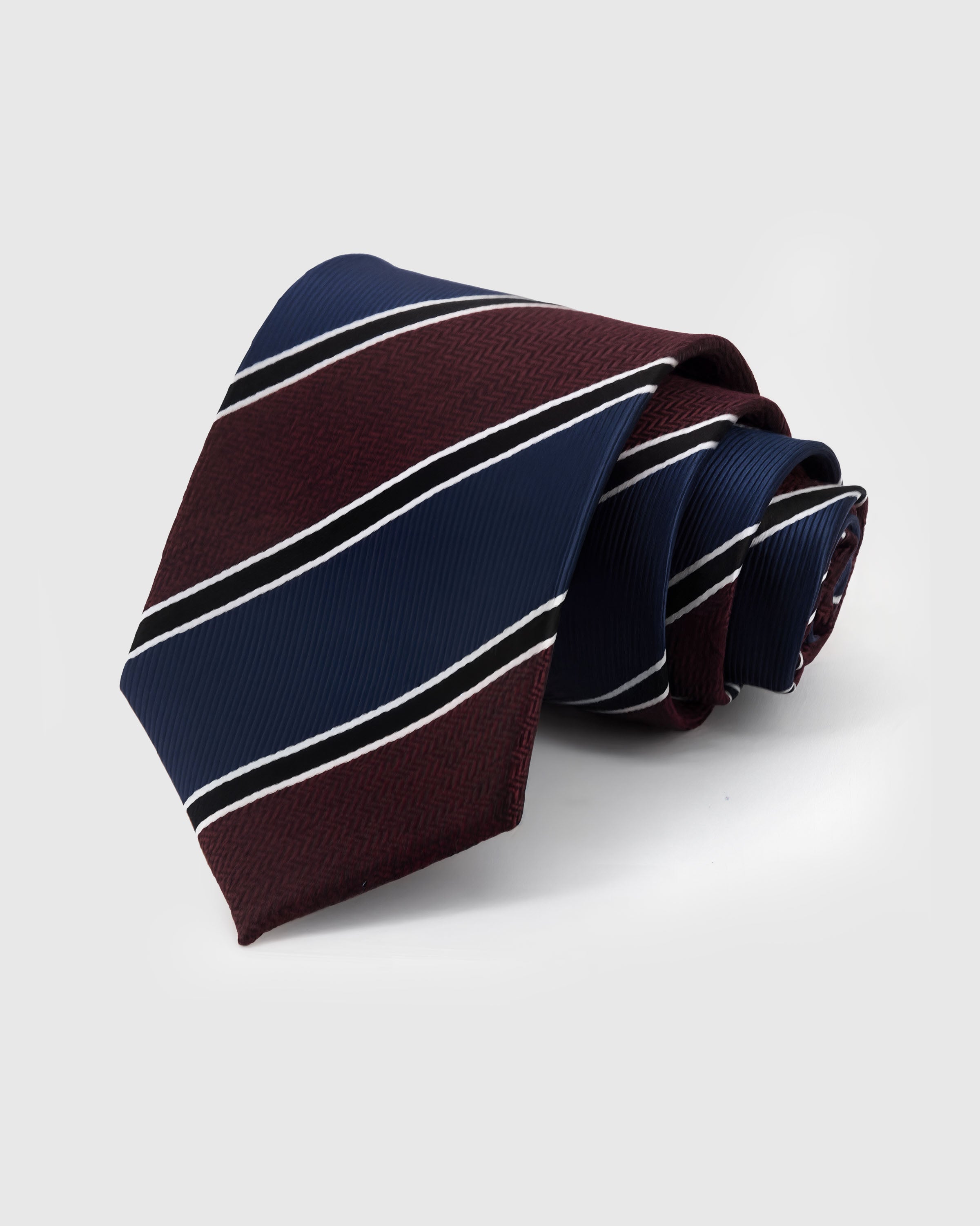 CLARET REGIMENT TIE
