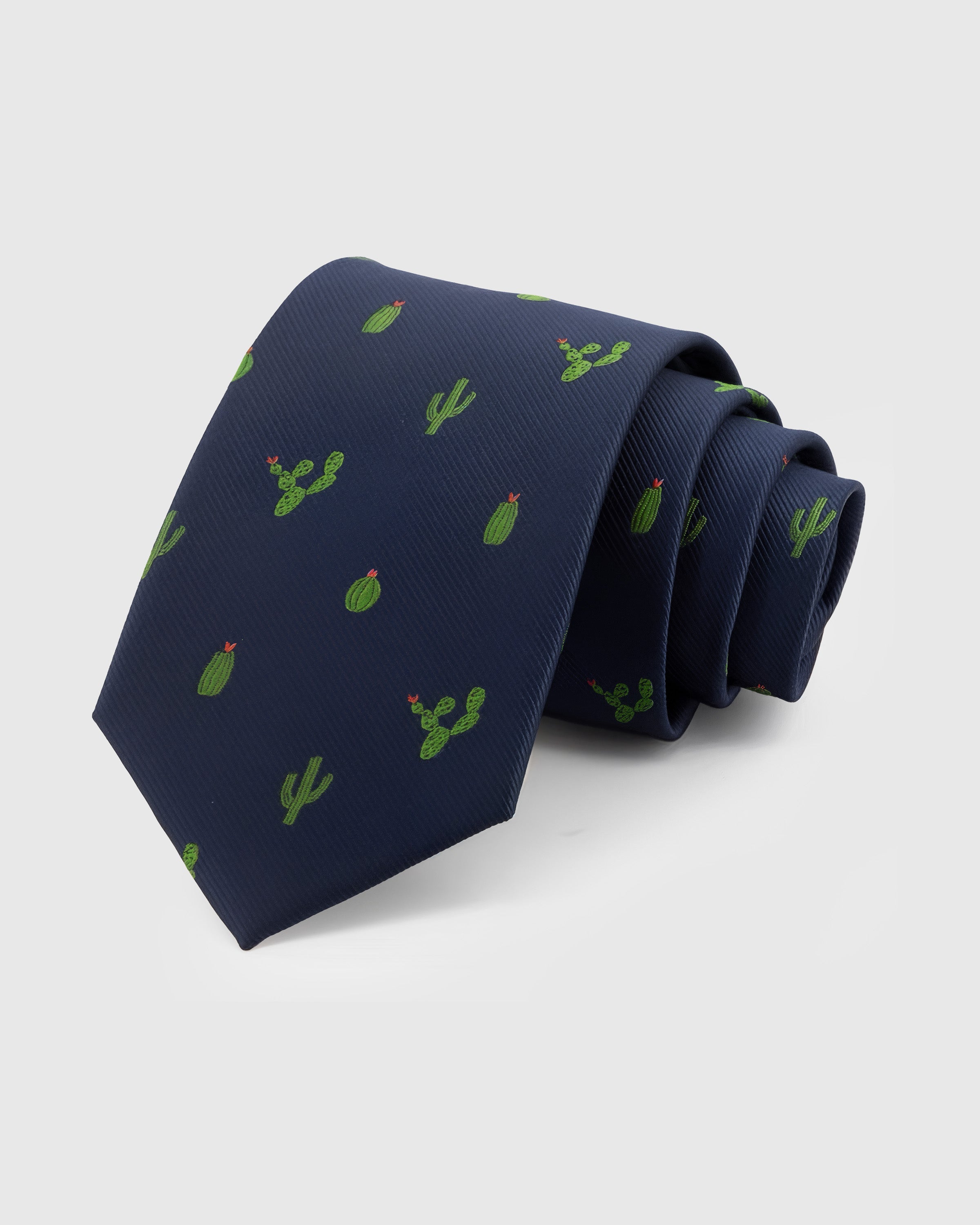 NAVY CACTUS TIE