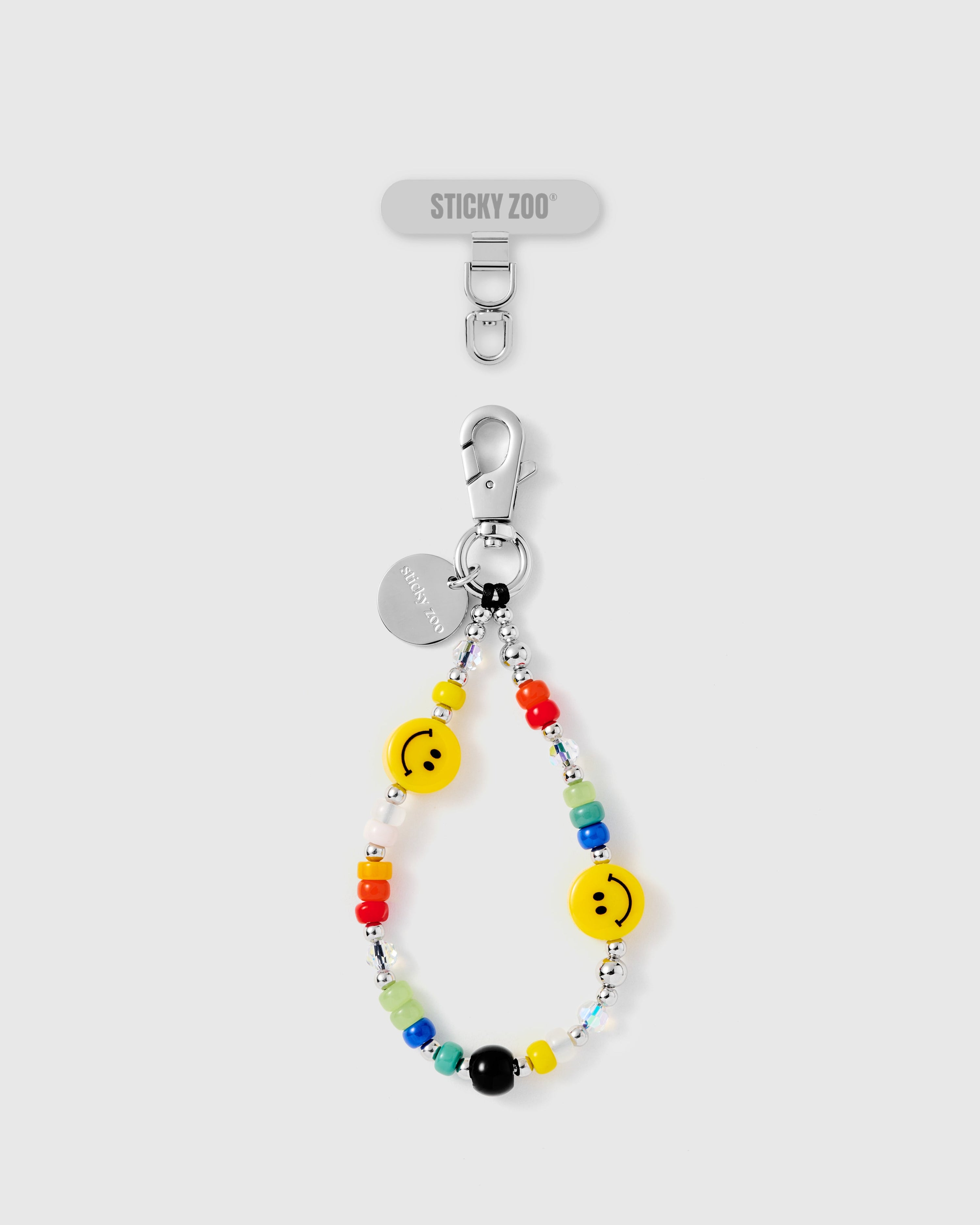 RAINBOW SMILEY PHONE STRAP