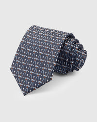 SLATE GEOMETRIC TIE
