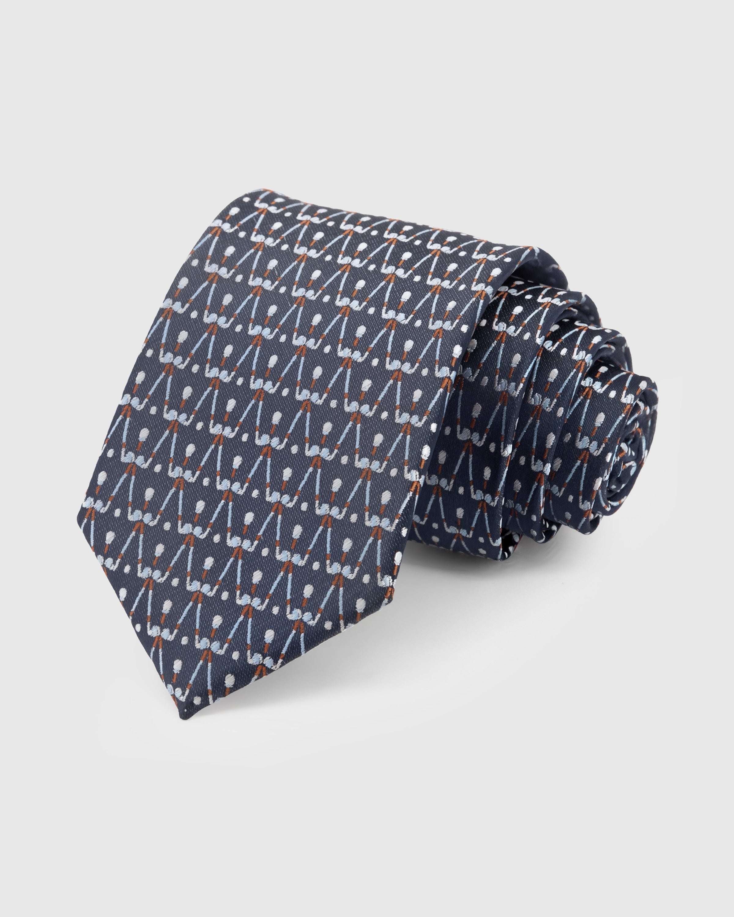 SLATE GEOMETRIC TIE