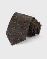 MOSS PAISLEY TIE