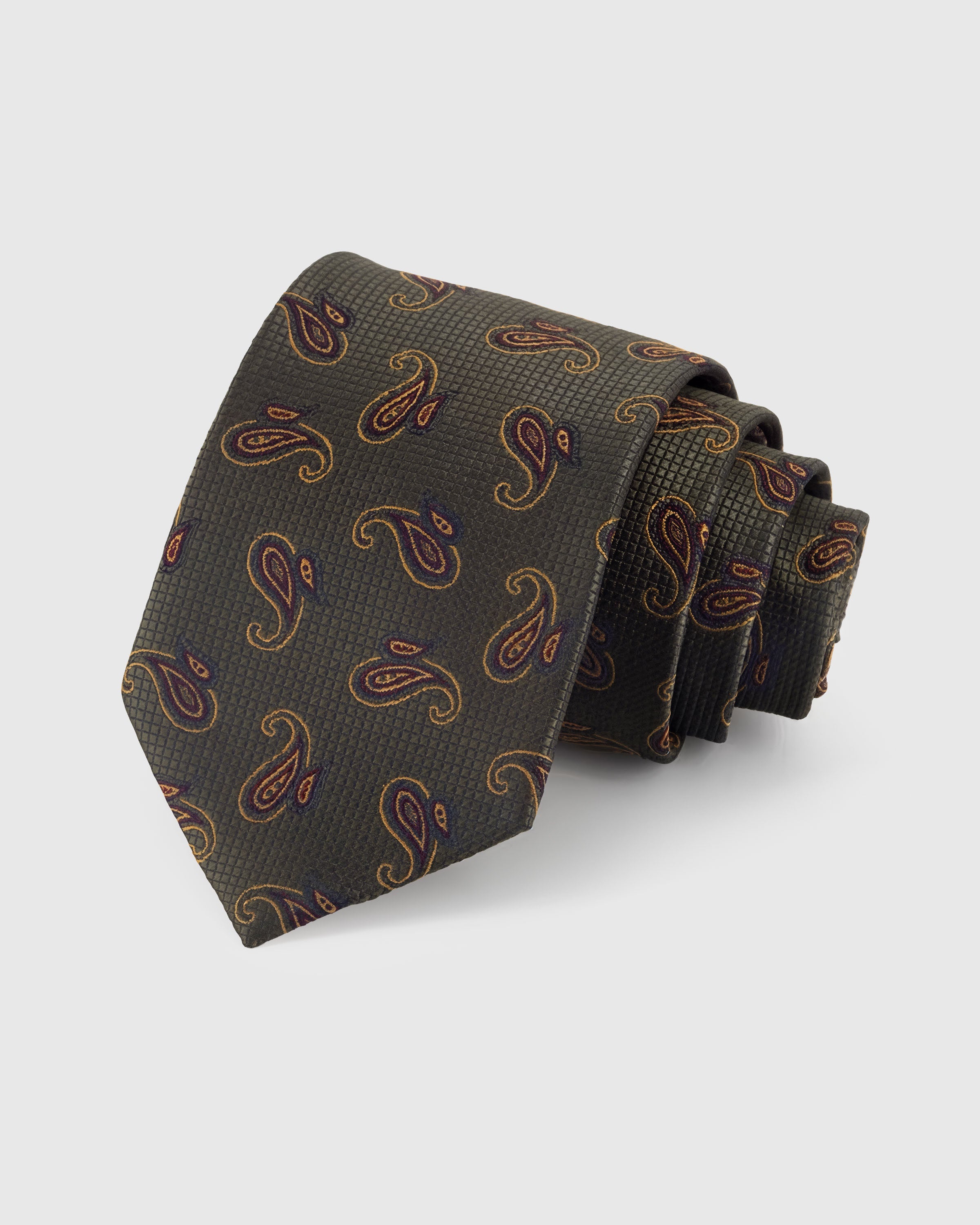 MOSS PAISLEY TIE