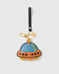 UFO LEATHER BAG CHARM