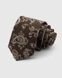 ESPRESSO BAROQUE PAISLEY TIE