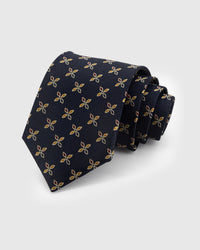 MIDNIGHT FLORET TIE
