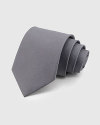 PEWTER SILK TIE