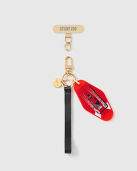 RUBY RACER LEATHER PHONE STRAP