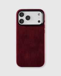 ALCANTARA PHONE CASE — ESPRESSO