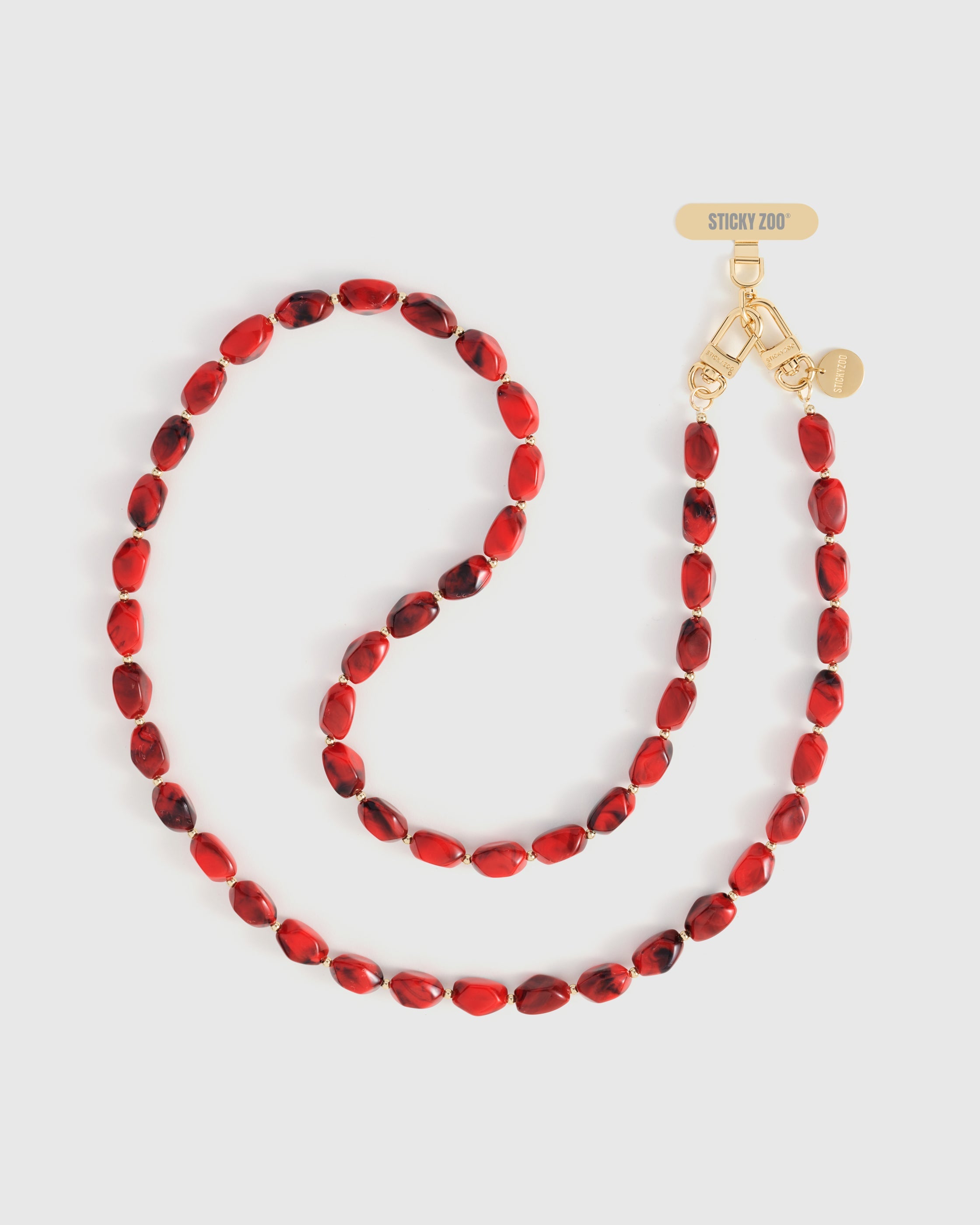 RUBY SMOKE CROSS-BODY PHONE STRAP