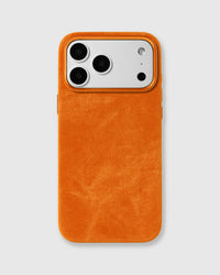DENIM PHONE CASE — ORANGE