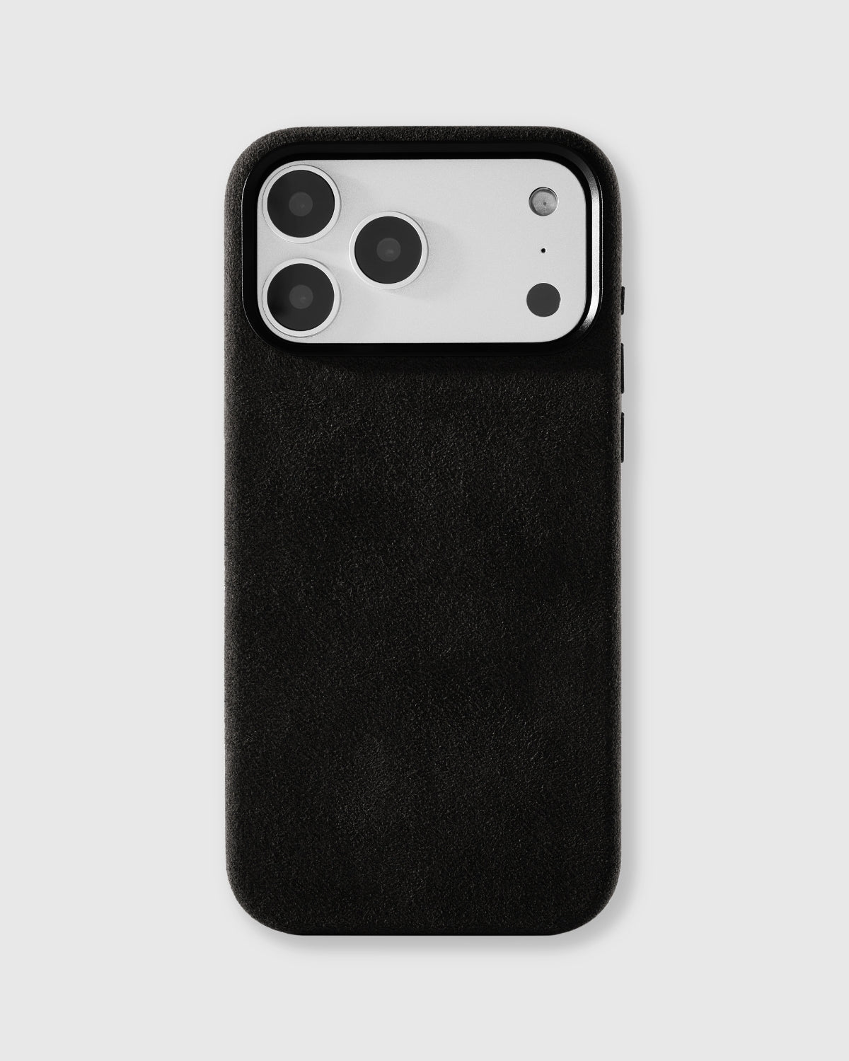 ALCANTARA PHONE CASE — BLACK