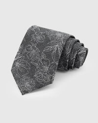 SLATE BOTANICAL TIE