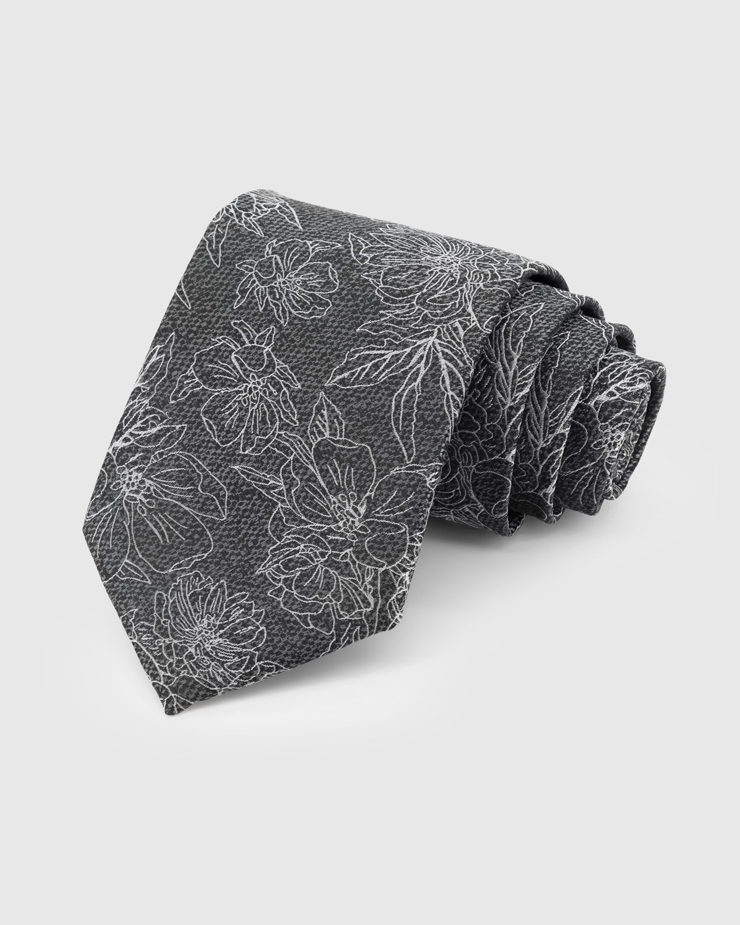 SLATE BOTANICAL TIE