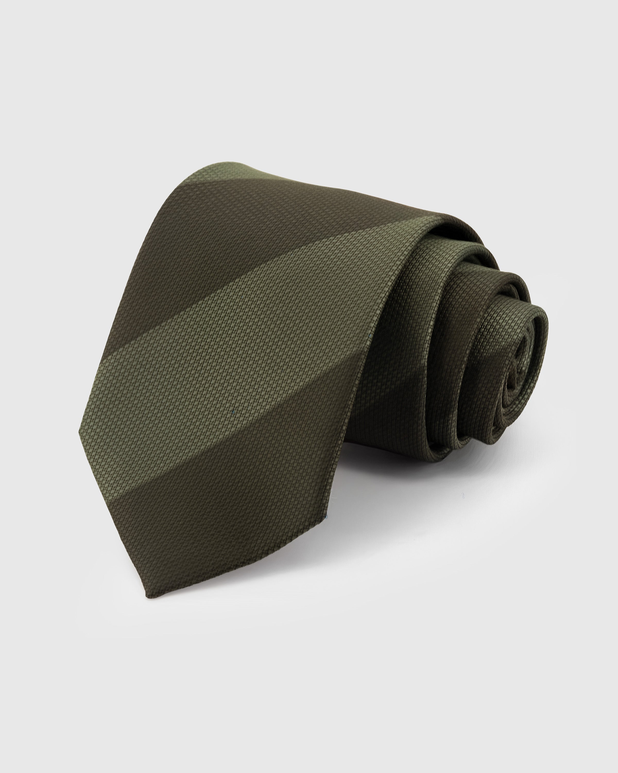 OLIVE TONAL STRIPE TIE