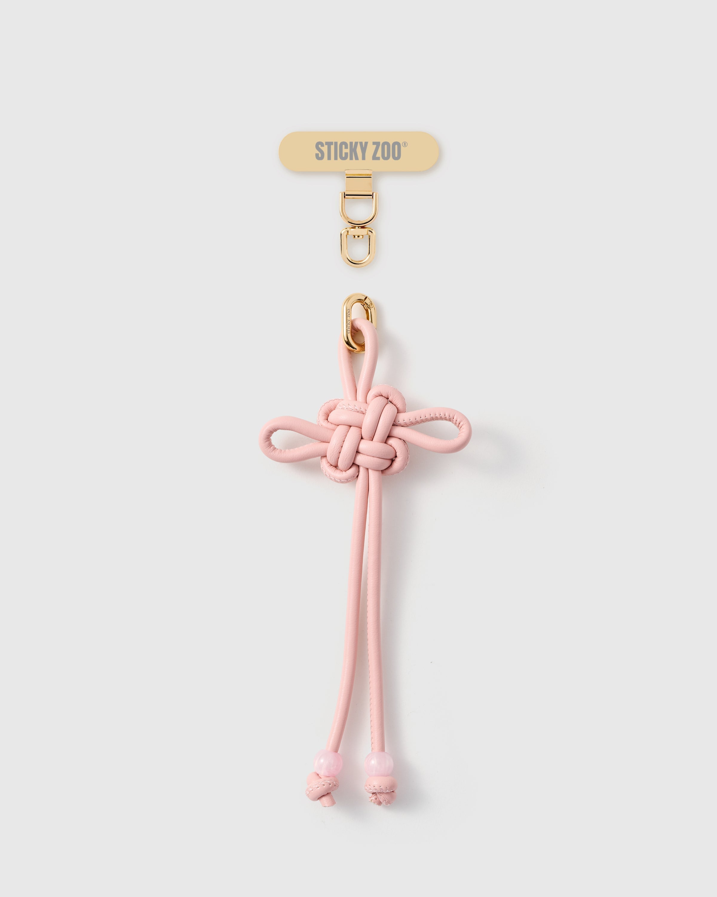 BLUSH BOW PHONE STRAP