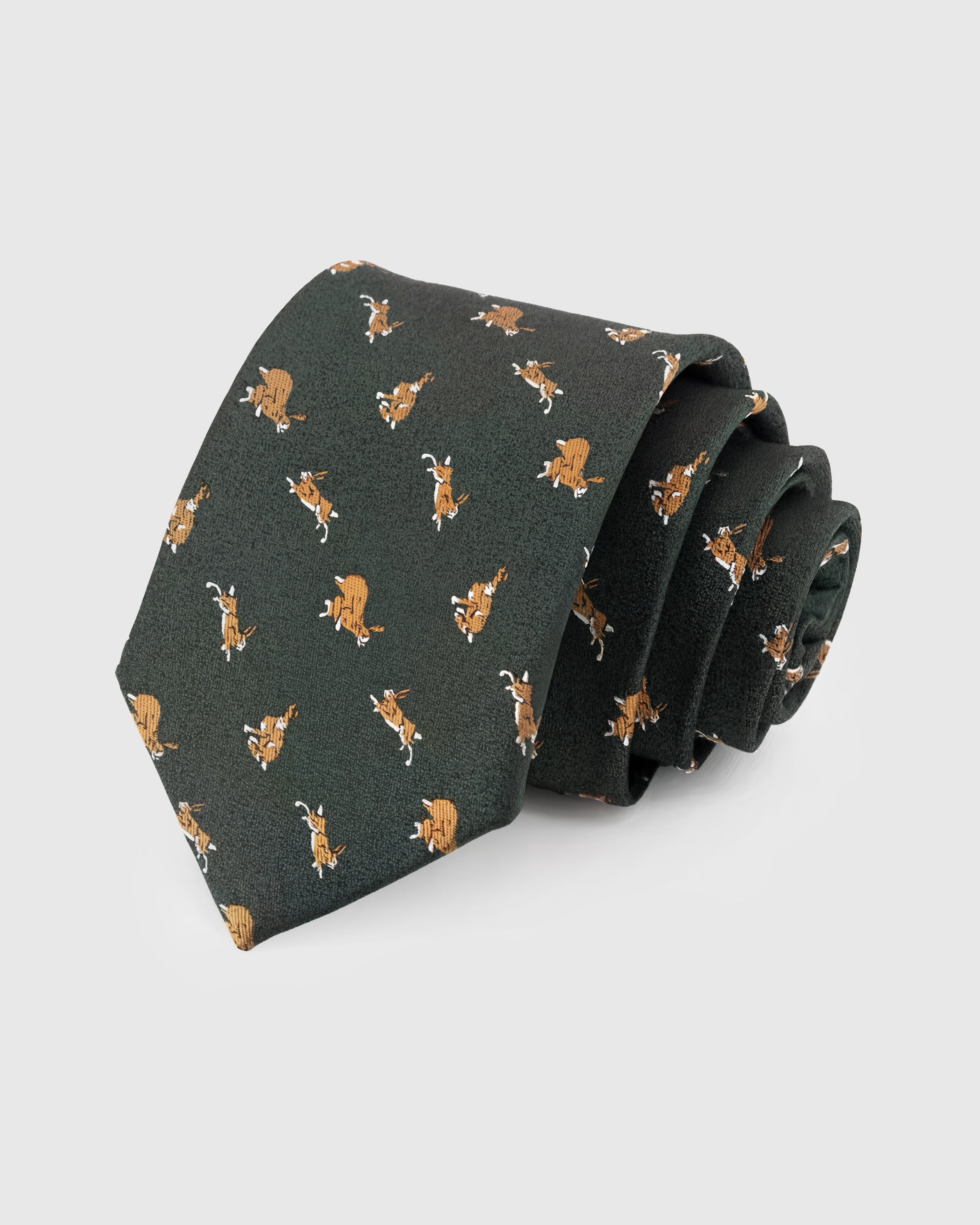 CHARCOAL DACHSHUND TIE