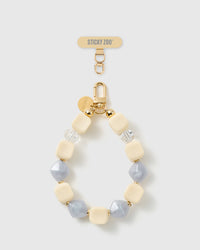 FROST MARBLE MIX PHONE STRAP