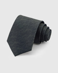 CHARCOAL HERRINGBONE TIE